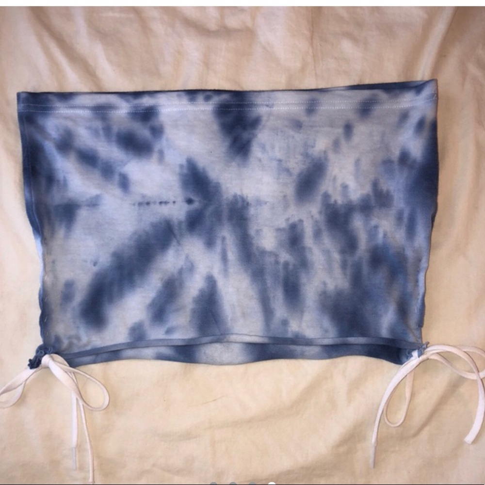 Super cute handmade tie dye tube top!